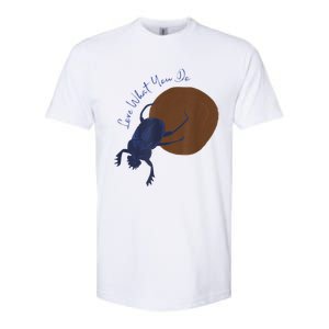 Love What You Do Funny Dung Beetle Bug Softstyle CVC T-Shirt