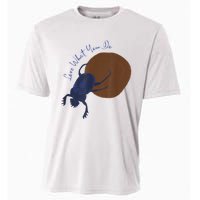 Love What You Do Funny Dung Beetle Bug Cooling Performance Crew T-Shirt