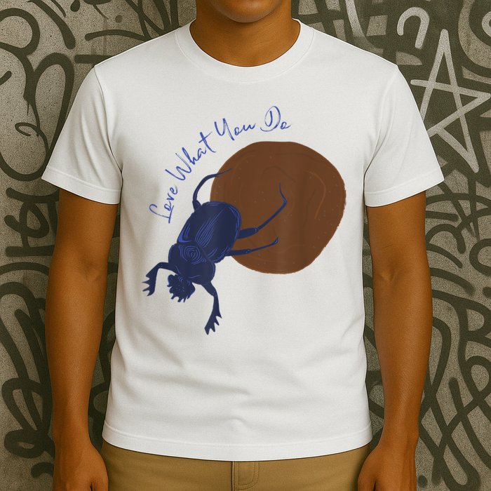 Love What You Do Funny Dung Beetle Bug T-Shirt