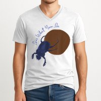 Love What You Do Funny Dung Beetle Bug V-Neck T-Shirt