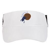 Love What You Do Funny Dung Beetle Bug Adult Drive Performance Visor