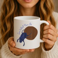 Love What You Do Funny Dung Beetle Bug Mug
