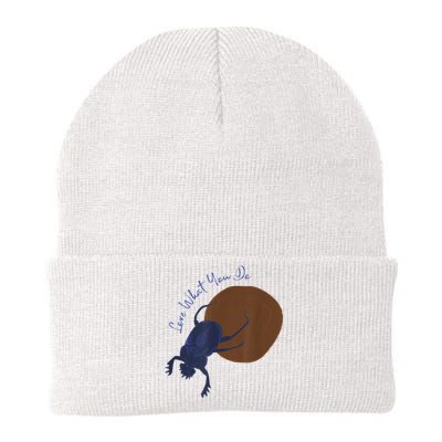 Love What You Do Funny Dung Beetle Bug Knit Cap Winter Beanie