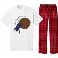 Love What You Do Funny Dung Beetle Bug Pajama Set