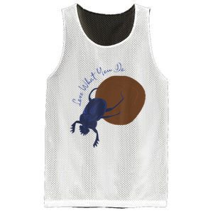 Love What You Do Funny Dung Beetle Bug Mesh Reversible Basketball Jersey Tank