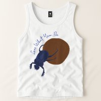 Love What You Do Funny Dung Beetle Bug Tank Top