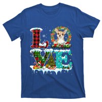 Love Xmas Chihuahua Christmas Lights Santa Reindeer Dog Gift T-Shirt