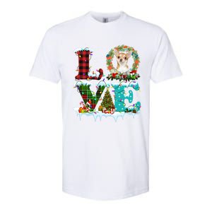 Love Xmas Chihuahua Christmas Lights Santa Reindeer Dog Gift Softstyle CVC T-Shirt