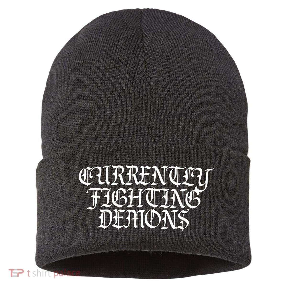 Limited Xprl Currently Fighting Demons Sustainable Knit Beanie