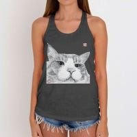 Lucky Xl Funny Design Women's Knotted Racerback Tank