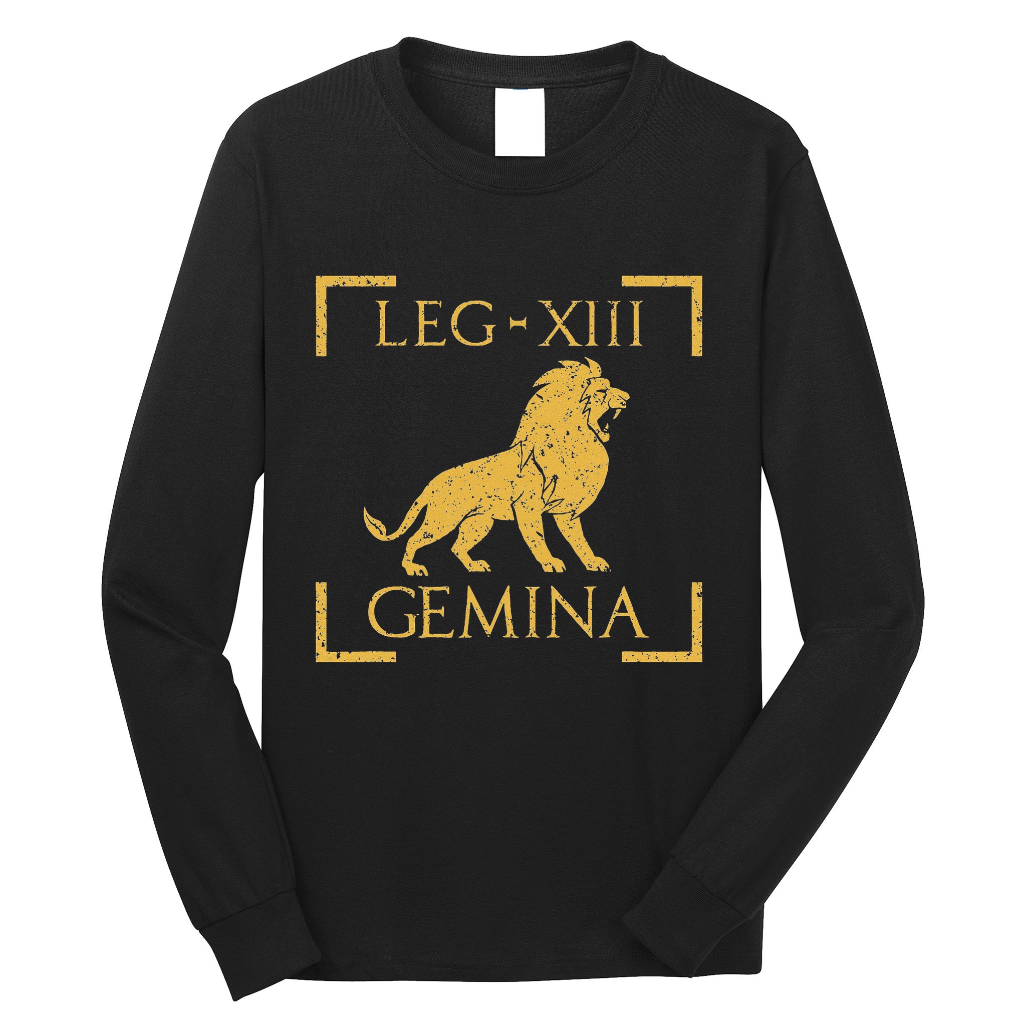 Legio Xiii Gemina Lion Emblem Roman Long Sleeve Shirt