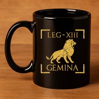 Legio Xiii Gemina Lion Emblem Roman 11oz C Handle Ceramic Mug