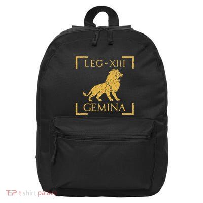 Legio Xiii Gemina Lion Emblem Roman 16 in Basic Backpack