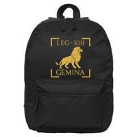 Legio Xiii Gemina Lion Emblem Roman 16 in Basic Backpack
