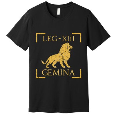 Legio Xiii Gemina Lion Emblem Roman Premium T-Shirt