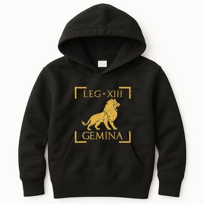 Legio Xiii Gemina Lion Emblem Roman Kids Hoodie