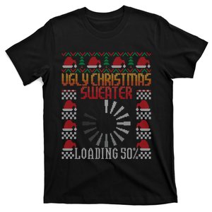 Loading Xmas Gaming Nerd Gamer Game Ugly Christmas T-Shirt