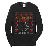 Loading Xmas Gaming Nerd Gamer Game Ugly Christmas Tall Long Sleeve T-Shirt