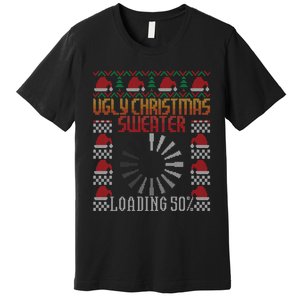 Loading Xmas Gaming Nerd Gamer Game Ugly Christmas Premium T-Shirt