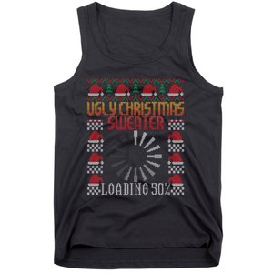 Loading Xmas Gaming Nerd Gamer Game Ugly Christmas Tank Top