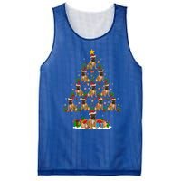 Lighting Xmas Holiday Santa Bulldog Christmas Tree Gift Mesh Reversible Basketball Jersey Tank