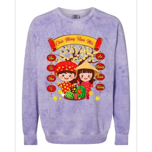 Li Xi Me Please Xuan At Ty Happy Tet Chuc Mung Nam Moi 2025 Colorblast Crewneck Sweatshirt