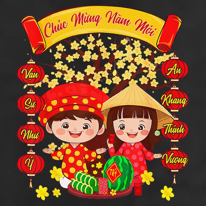 Li Xi Me Please Xuan At Ty Happy Tet Chuc Mung Nam Moi 2025 7 Panel Mesh Trucker Snapback Hat