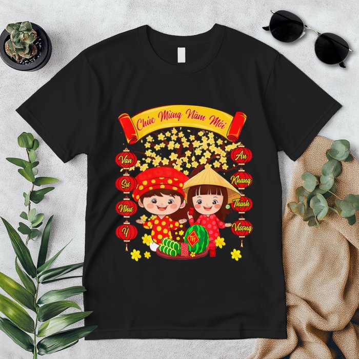 Li Xi Me Please Xuan At Ty Happy Tet Chuc Mung Nam Moi 2025 Premium T-Shirt