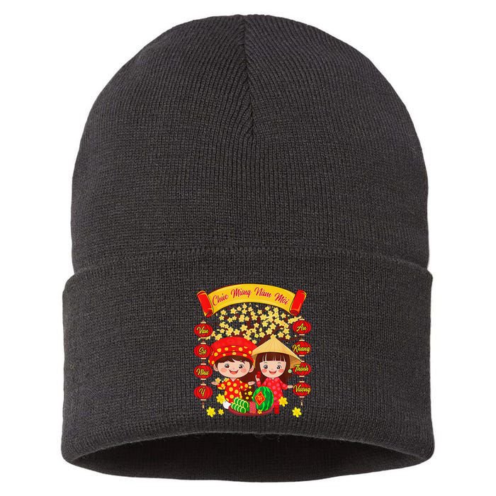 Li Xi Me Please Xuan At Ty Happy Tet Chuc Mung Nam Moi 2025 Sustainable Knit Beanie