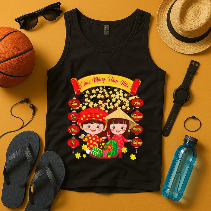 Li Xi Me Please Xuan At Ty Happy Tet Chuc Mung Nam Moi 2025 Tank Top