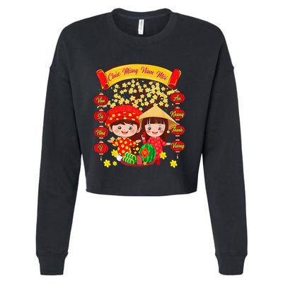 Li Xi Me Please Xuan At Ty Happy Tet Chuc Mung Nam Moi 2025 Cropped Pullover Crew