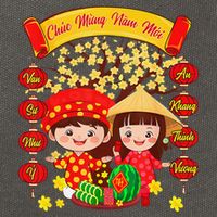 Li Xi Me Please Xuan At Ty Happy Tet Chuc Mung Nam Moi 2025 Cotton Canvas Backpack