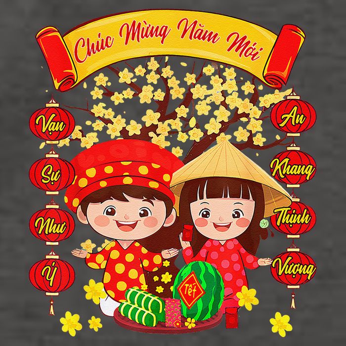 Li Xi Me Please Xuan At Ty Happy Tet Chuc Mung Nam Moi 2025 Vector Backpack