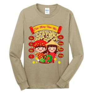 Li Xi Me Please Xuan At Ty Happy Tet Chuc Mung Nam Moi 2025 Tall Long Sleeve T-Shirt