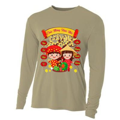 Li Xi Me Please Xuan At Ty Happy Tet Chuc Mung Nam Moi 2025 Cooling Performance Long Sleeve Crew