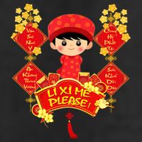 Li Xi Me Please Vietnamese Red Cute Ao Dai Flowers Great Gift Cool Comfort Performance Bucket Hat
