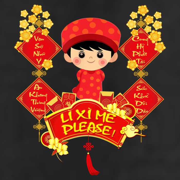 Li Xi Me Please Vietnamese Red Cute Ao Dai Flowers Great Gift Cool Comfort Performance Bucket Hat