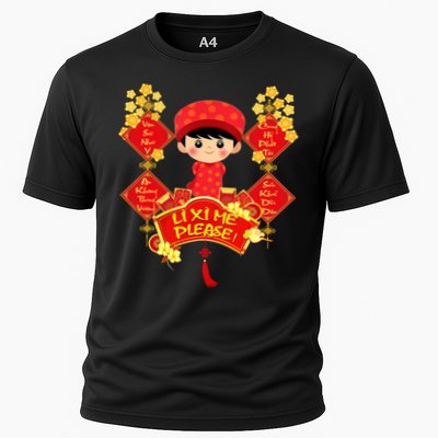 Li Xi Me Please Vietnamese Red Cute Ao Dai Flowers Great Gift Performance Shirt