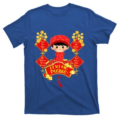 Li Xi Me Please Vietnamese Red Cute Ao Dai Flowers Great Gift T-Shirt