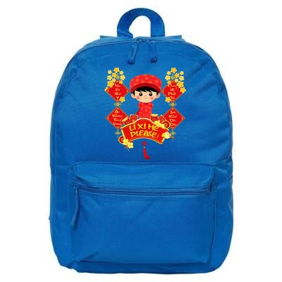 Li Xi Me Please Vietnamese Red Cute Ao Dai Flowers Great Gift 16 in Basic Backpack