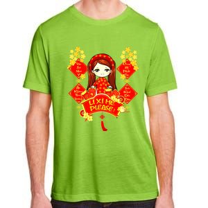 Li Xi Me Please Vietnamese Red Cute Ao Dai Girl Flowers Meaningful Gift Adult ChromaSoft Performance T-Shirt