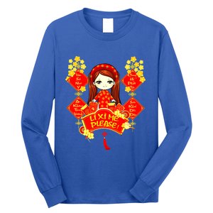 Li Xi Me Please Vietnamese Red Cute Ao Dai Girl Flowers Meaningful Gift Long Sleeve Shirt