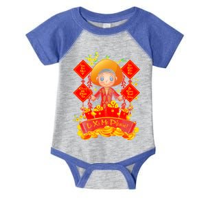 Li Xi Me Please Vietnamese Red Cute Ao Dai Girl Flowers Gift Infant Baby Jersey Bodysuit