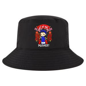 Li Xi Me Please Vietnamese Tet Cute Ao Dai Boy Flowers Cute Gift Cool Comfort Performance Bucket Hat