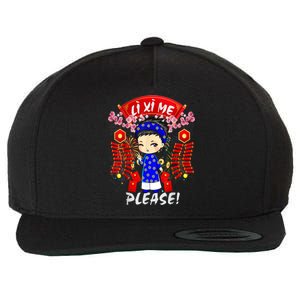 Li Xi Me Please Vietnamese Tet Cute Ao Dai Boy Flowers Cute Gift Wool Snapback Cap