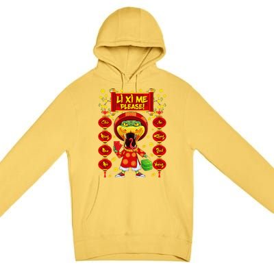 Li Xi Me Please Xuan At Ty Happy Tet Chuc Mung Nam Moi 2025 Premium Pullover Hoodie