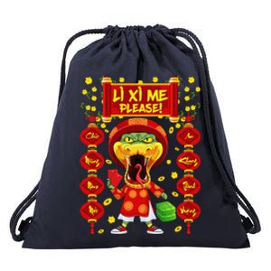 Li Xi Me Please Xuan At Ty Happy Tet Chuc Mung Nam Moi 2025 Drawstring Bag