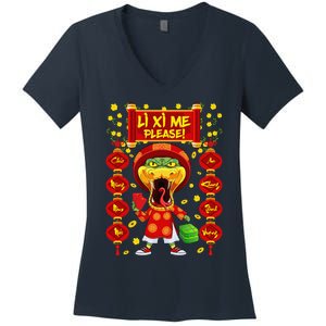 Li Xi Me Please Xuan At Ty Happy Tet Chuc Mung Nam Moi 2025 Women's V-Neck T-Shirt