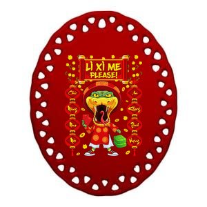 Li Xi Me Please Xuan At Ty Happy Tet Chuc Mung Nam Moi 2025 Ceramic Oval Ornament