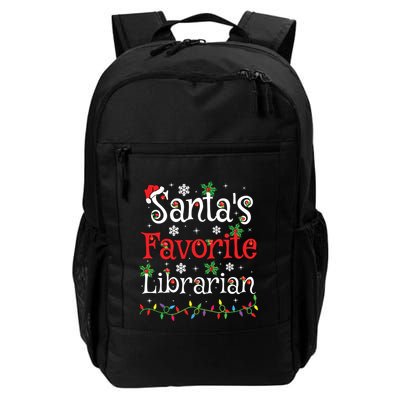 Librarian Xmas Santas Favorite Librarian Christmas Backpack